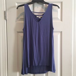 NWT Pink Rose blue tank top